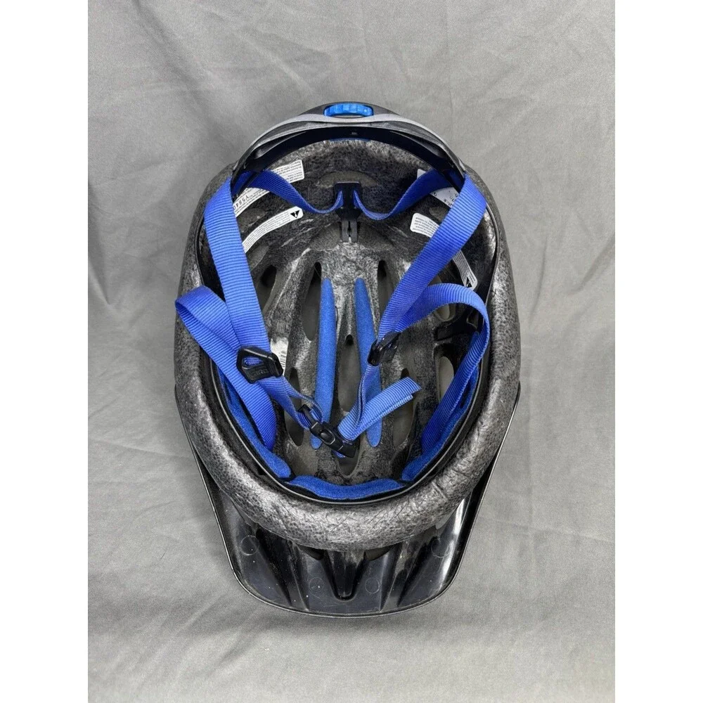 GIRO Flume Youth Cycling Helmet Blue Afterburner Flames *Hard To Find* Y2K Retro